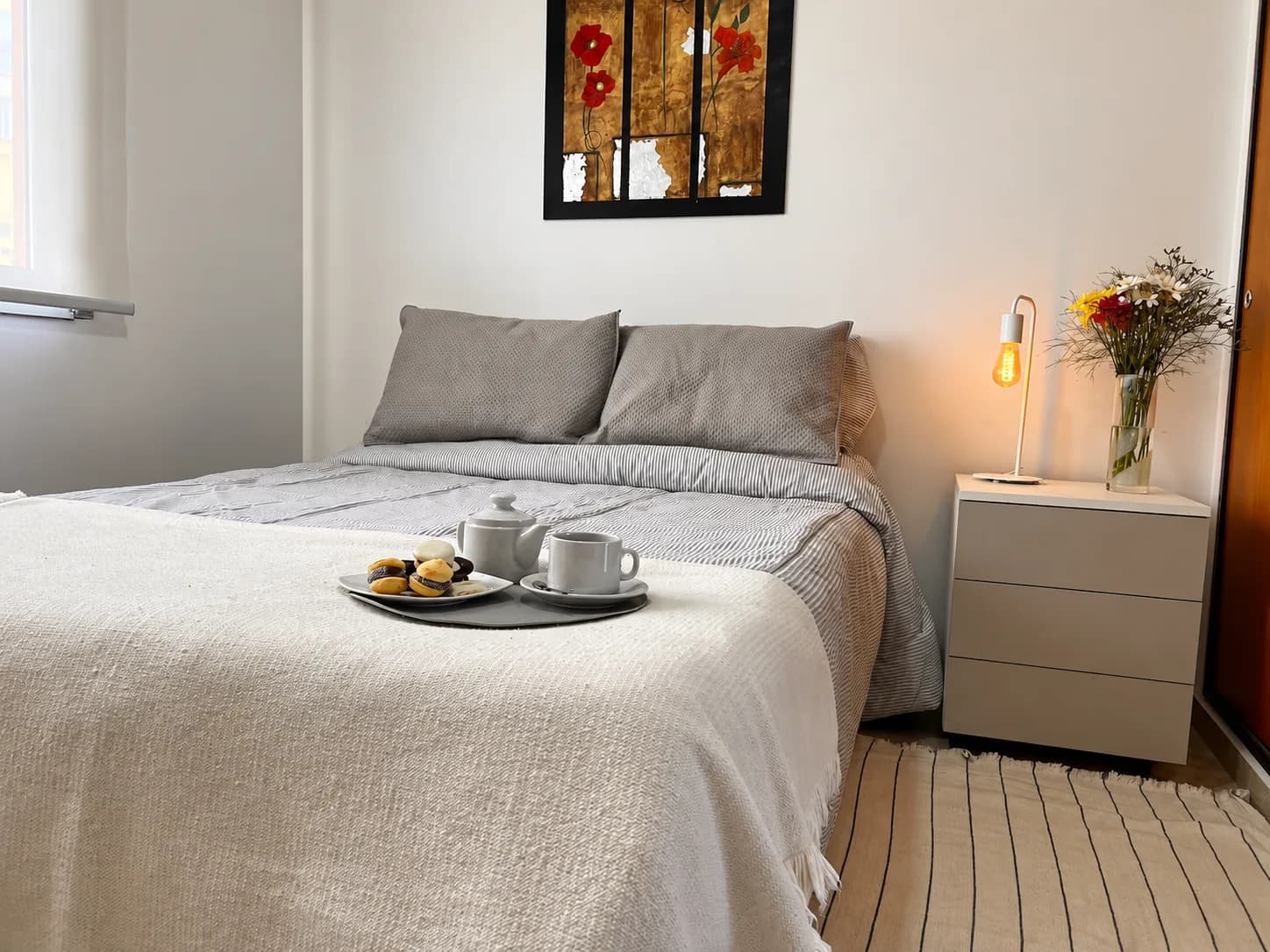 9 de Julio: dormitorio con cama queen